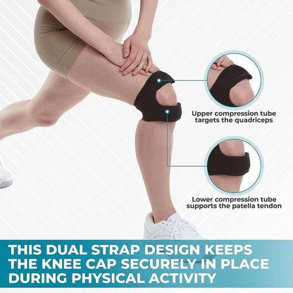 Patella Knee Support Strap - Joint Pain Relief for Men & Women (Pack of 1)