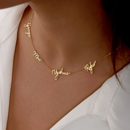 Multiple Name Necklace