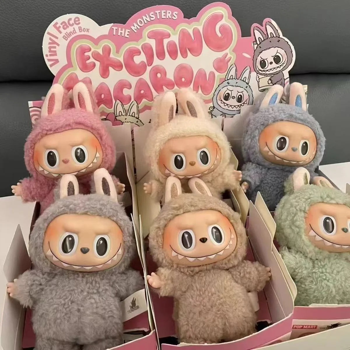 Original POP MART The Monsters Macaron Series Labubu Blind Box