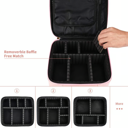 Cosmetic Makeup Bag with LED Mirror 💄✨