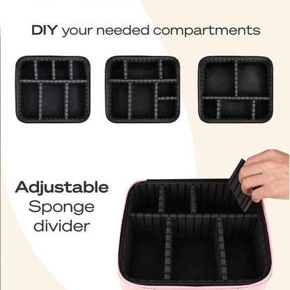 Cosmetic Makeup Bag with LED Mirror 💄✨