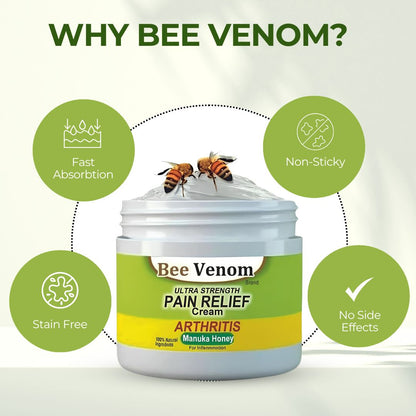 Bee Venom Ultra Pain Relief Cream (Buy 1 Get 1 Free !!)