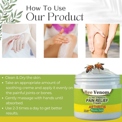 Bee Venom Ultra Pain Relief Cream (Buy 1 Get 1 Free !!)