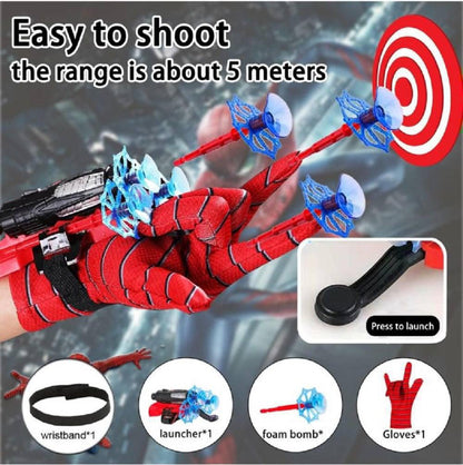 Spider Web Shooter, Finger Projectile Launcher, Heroic Web Shooting Action Toys for Kids