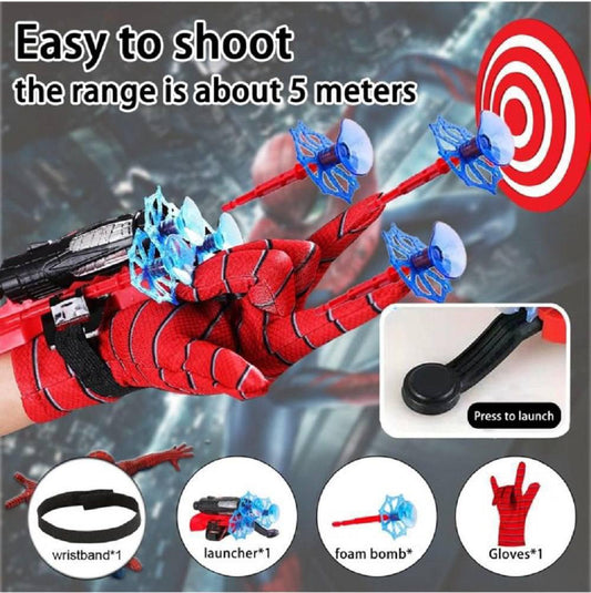 Spider Web Shooter, Finger Projectile Launcher, Heroic Web Shooting Action Toys for Kids