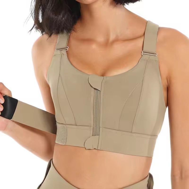Premium Performance Front Zipper Sports Bra