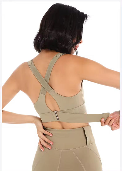 Premium Performance Front Zipper Sports Bra