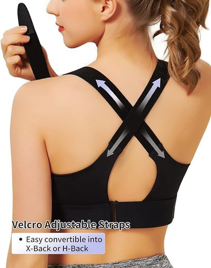 Premium Performance Front Zipper Sports Bra