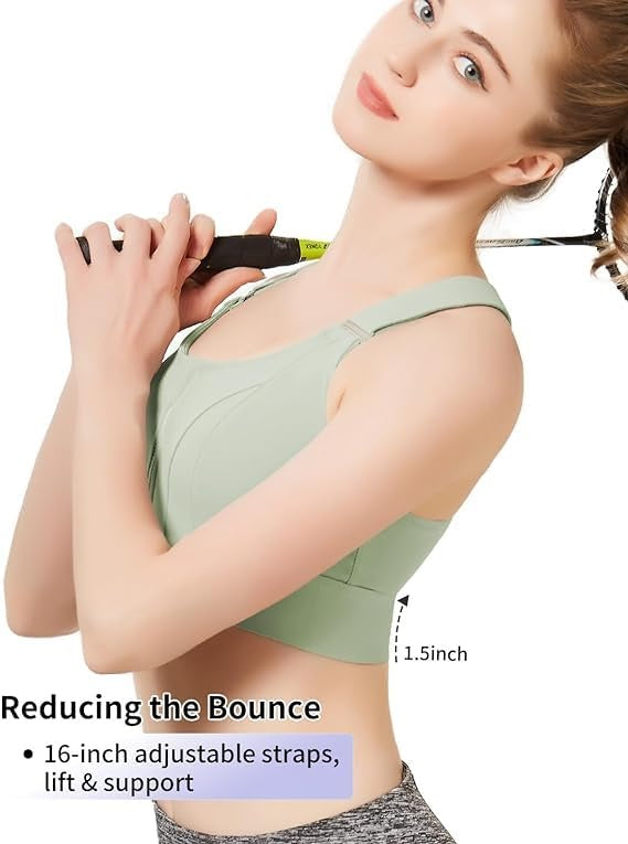 Premium Performance Front Zipper Sports Bra