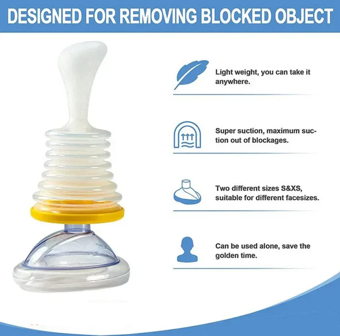 Anti-Choking Device for Kids & Adults – Emergency Airway Clearing Device for Home, Travel, Schools, and Elderly Care
