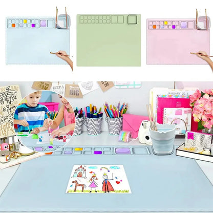 Silicone Craft Mat for Painting Play Doh and Clay for Kids