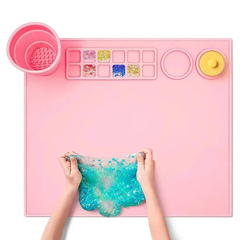 Silicone Craft Mat for Painting Play Doh and Clay for Kids