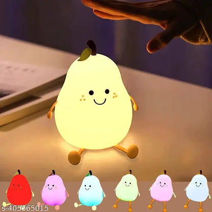 Night Light Pear Cute LED Nursery Nightlight Lamp