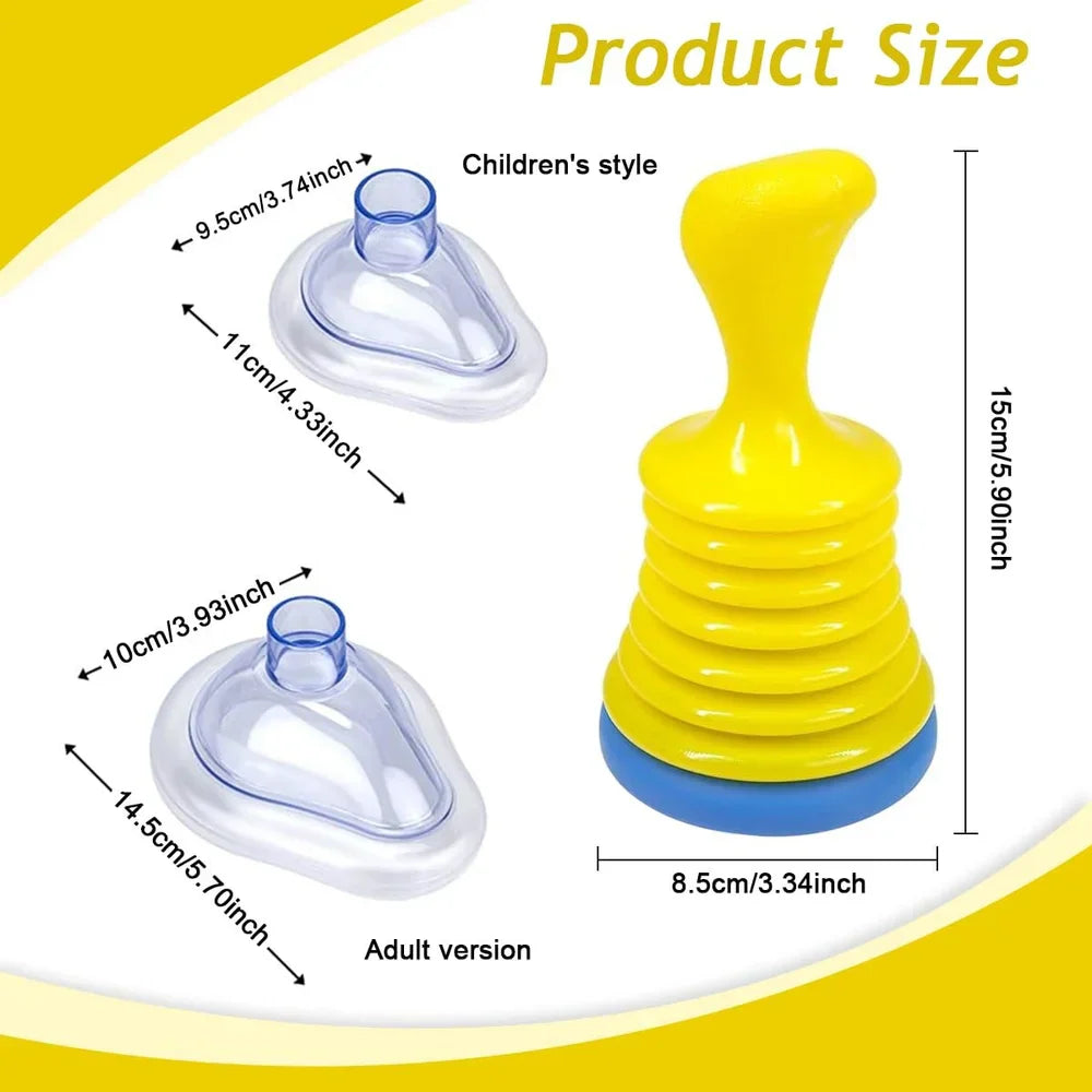 Anti-Choking Device for Kids & Adults – Emergency Airway Clearing Device for Home, Travel, Schools, and Elderly Care