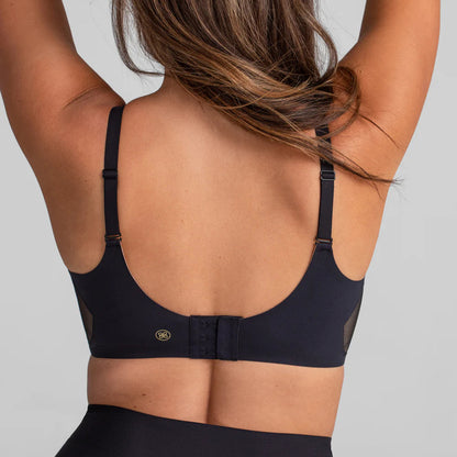 Wire free crossover bra