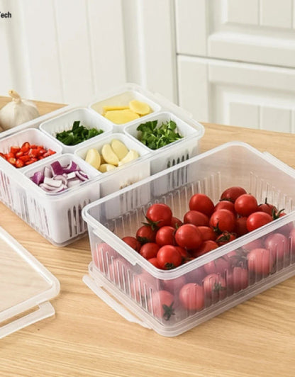 6-In-1  Food Storage Containers With Airtight Lids