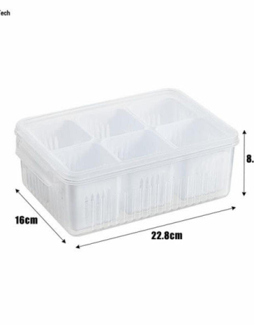 6-In-1  Food Storage Containers With Airtight Lids