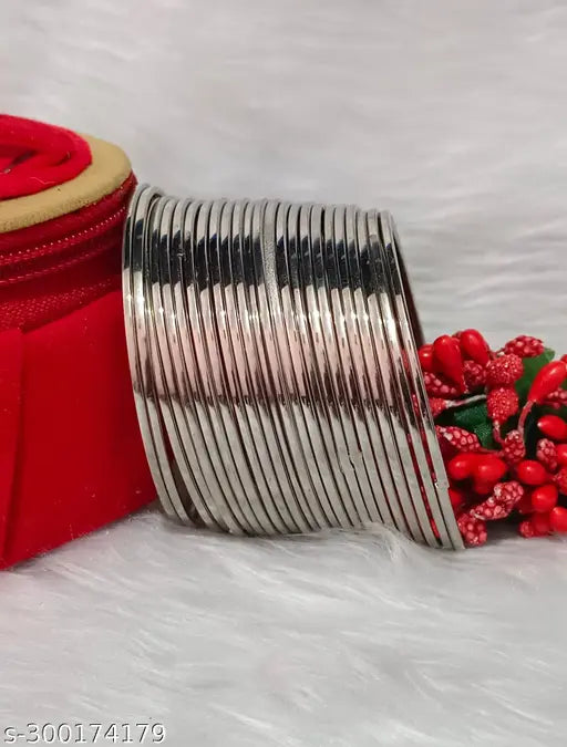 Silver Bangles 24 Pcs for Navratri