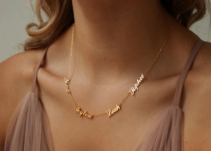 Multiple Name Necklace