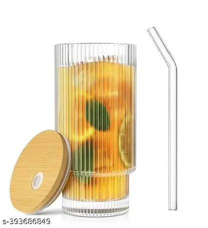 Tumbler Set of 1 with Bamboo Lid and Straw
