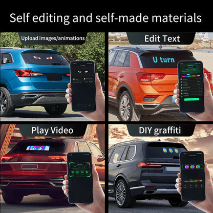 Flex LED Panel – Car LED Devil Eyes Display | 7"x3" USB 5V Matrix Panel