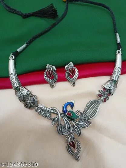 Navratri Special Oxidized Jewelry Set For Woman