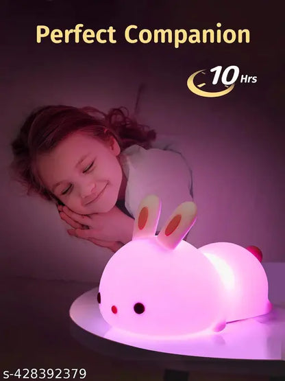 Silicone Rabbit Night Light For Bedroom