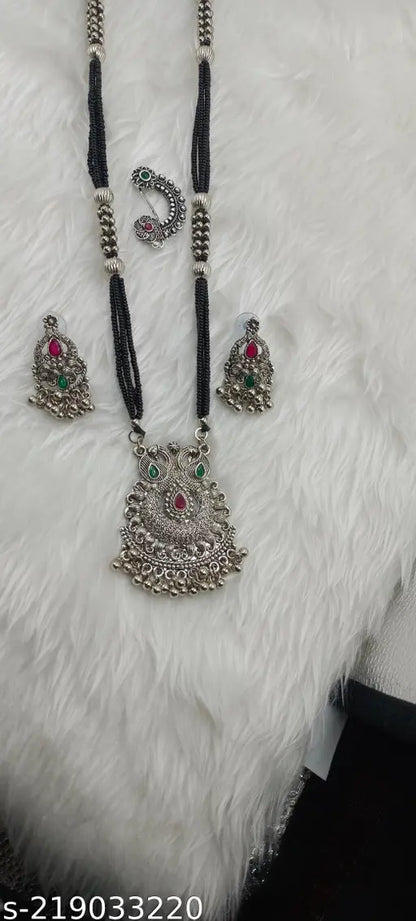 Combo oxidised mangalsutra set for Navratri celebration