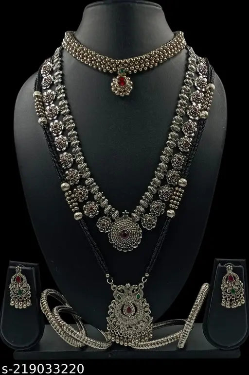 Combo oxidised mangalsutra set for Navratri celebration